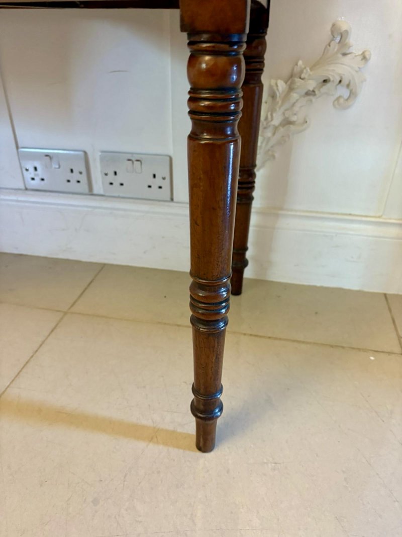 Small Antique George III Quality Figured Mahogany Bow Front Sideboard - Image 12